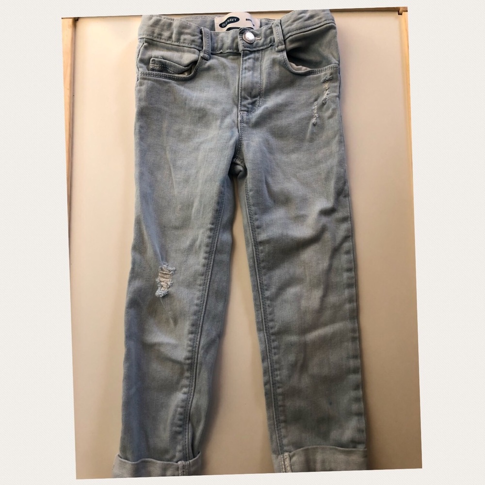 Toddler girls distressed jeans size 4t Old Navy